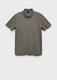 Cotton piqué polo shirt