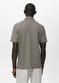 Cotton piqué polo shirt