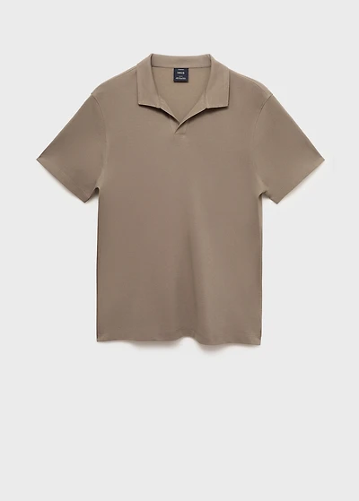 Cotton piqué polo shirt