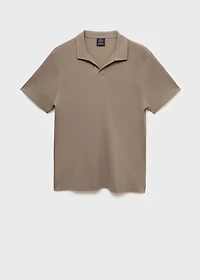 Cotton piqué polo shirt