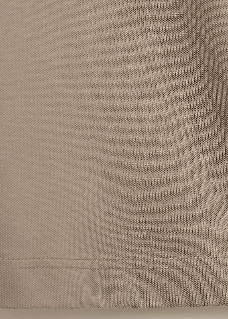 Cotton piqué polo shirt