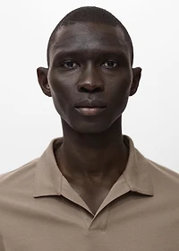 Cotton piqué polo shirt