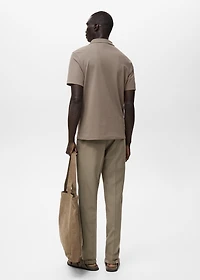 Cotton piqué polo shirt