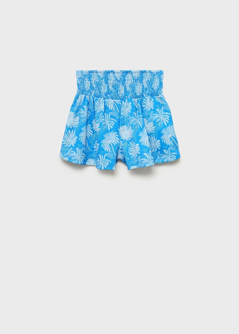 Floral-print shorts
