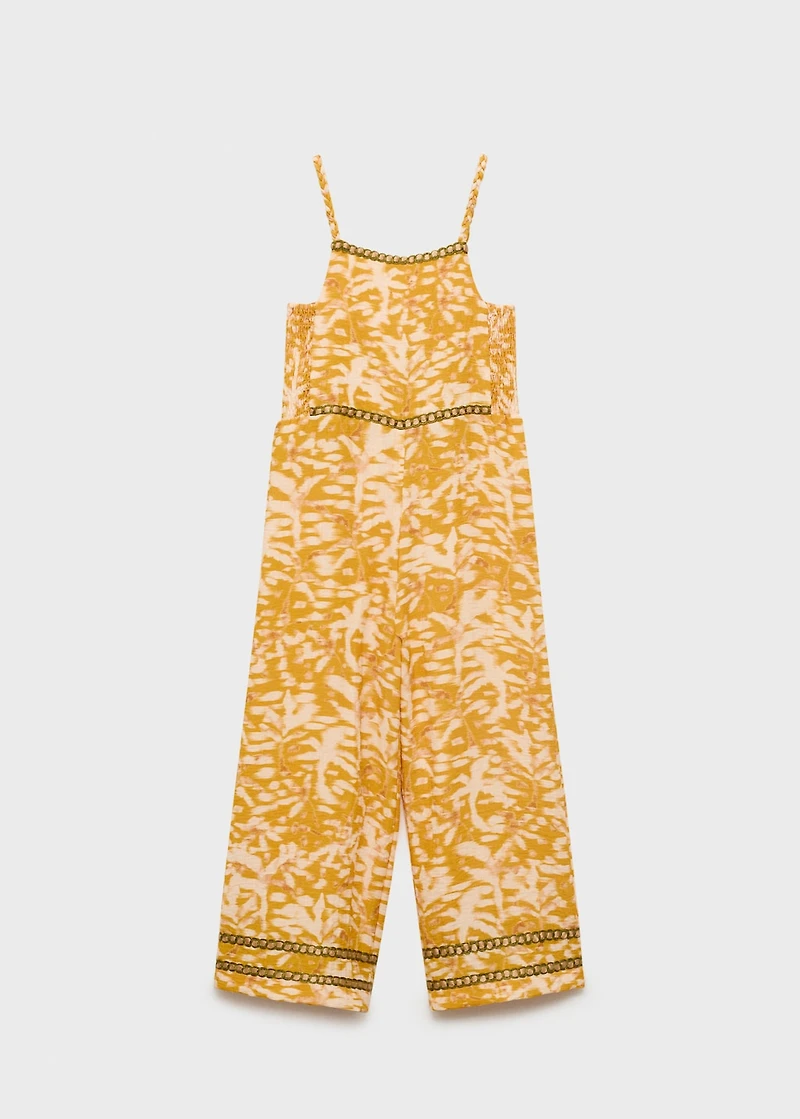 Tropical print jumpsuit