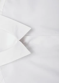 Cropped cotton shirt