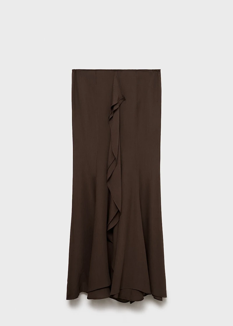 Maxi-skirt with ruffle detail