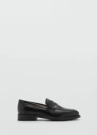 Leather penny loafers