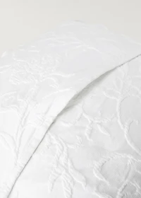 Jacquard cotton floral pillowcase 50x50 cm