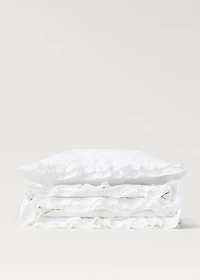 Jacquard cotton floral pillowcase 50x50 cm