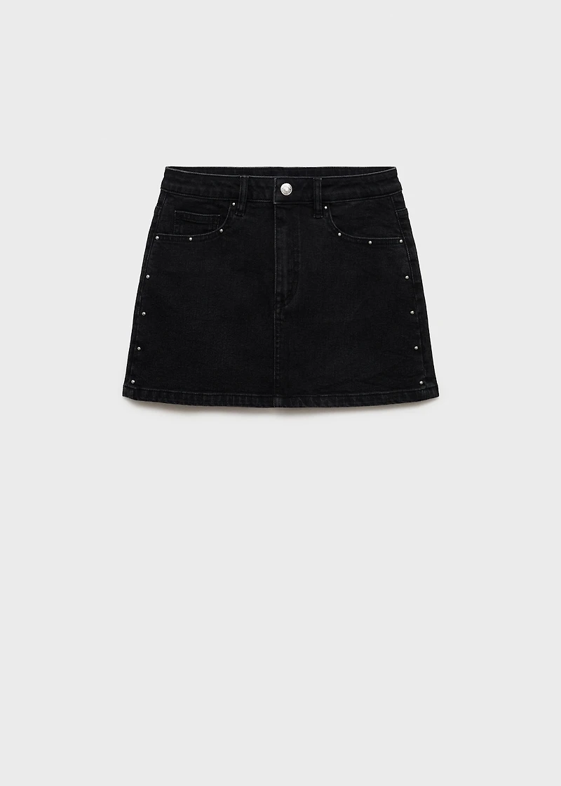 Studded mini-skirt