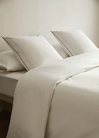 200-thread count percale cotton duvet cover for 150/160 cm bed