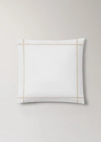 Two 200-thread count percale cotton pillowcases 60x60 cm