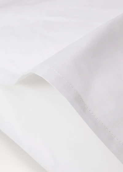 Two cotton percale pillowcases 60x60cm
