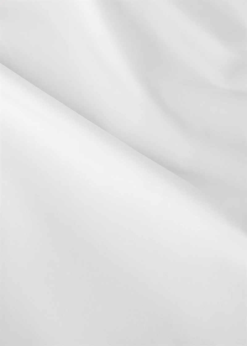 500-thread cotton percale fitted sheet for 135cm bed