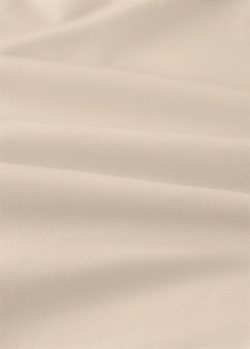 600-thread washed cotton fitted sheet for cm bed