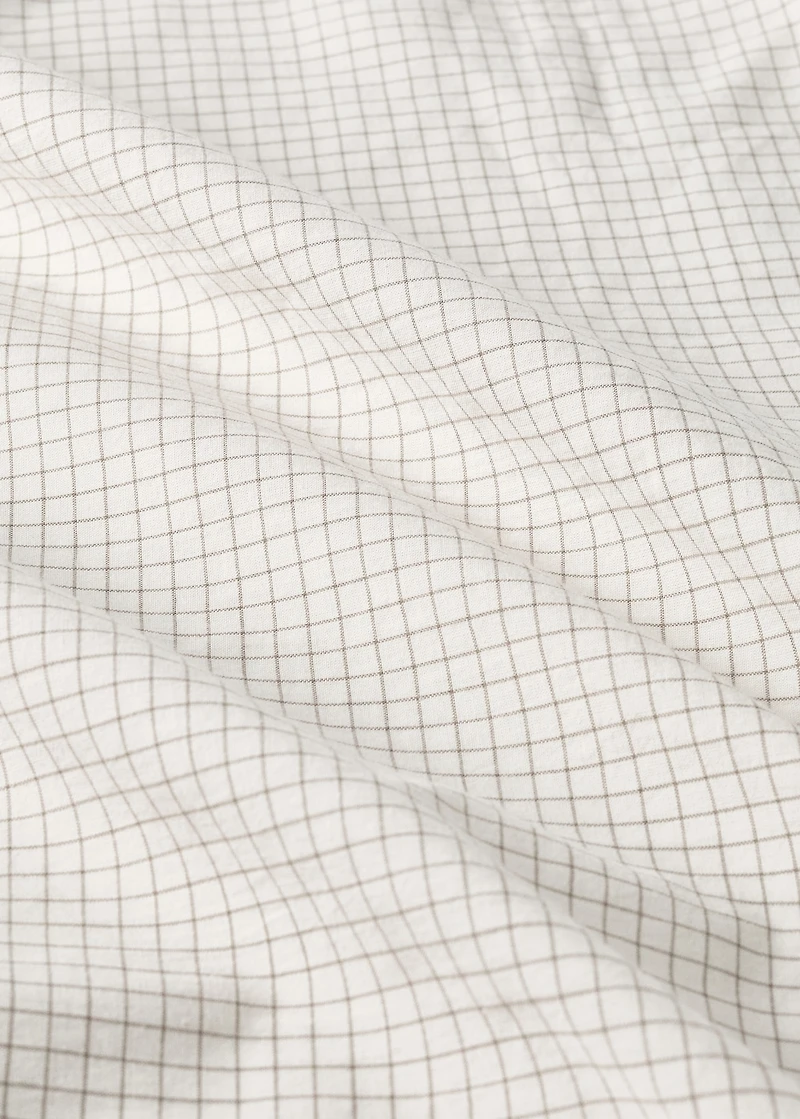 Cotton yarn-dyed fitted sheet for children's 90 cm bed