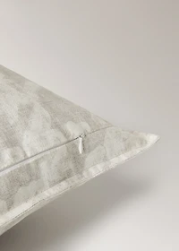 Houndstooth-print cushion cover