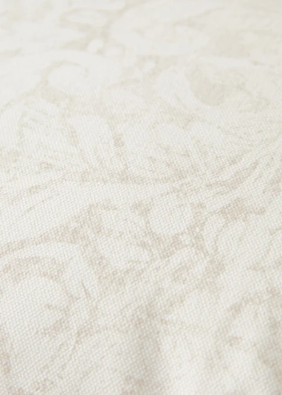 Cotton canvas floral-print cushion cover 40x60 cm