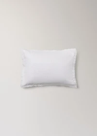Children's embroidered cotton cushion cover 30x40 cm