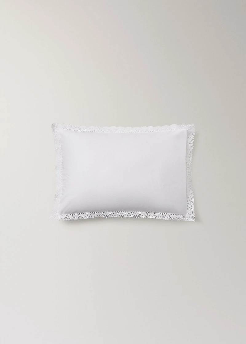 Children's embroidered cotton cushion cover 30x40 cm