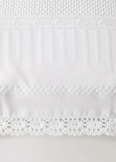 Children's embroidered cotton cushion cover 30x40 cm