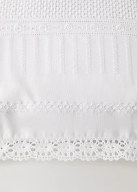 Children's embroidered cotton cushion cover 30x40 cm