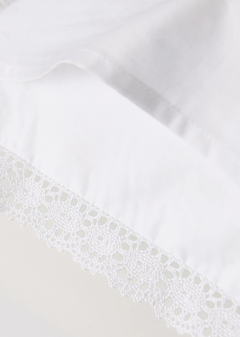 Children's embroidered cotton cushion cover 30x40 cm