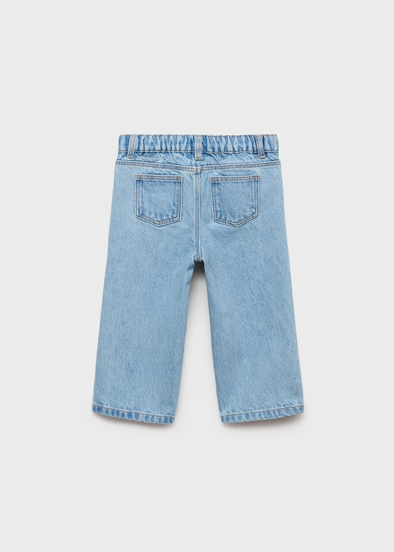 Cotton culotte jeans