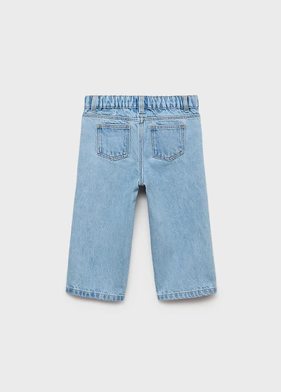 Cotton culotte jeans