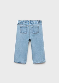 Cotton culotte jeans