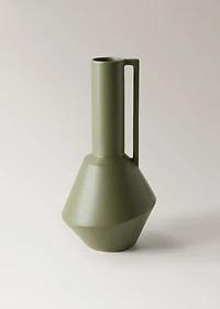 Earthenware vase with handle