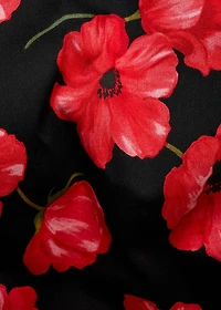 Strapless floral dress