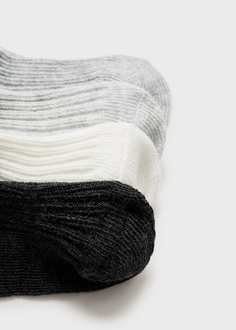 4 pack ribbed socks