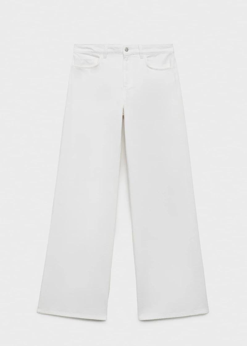 Low-rise wide-leg jeans