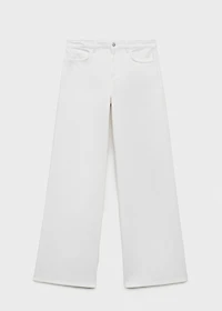 Low-rise wide-leg jeans