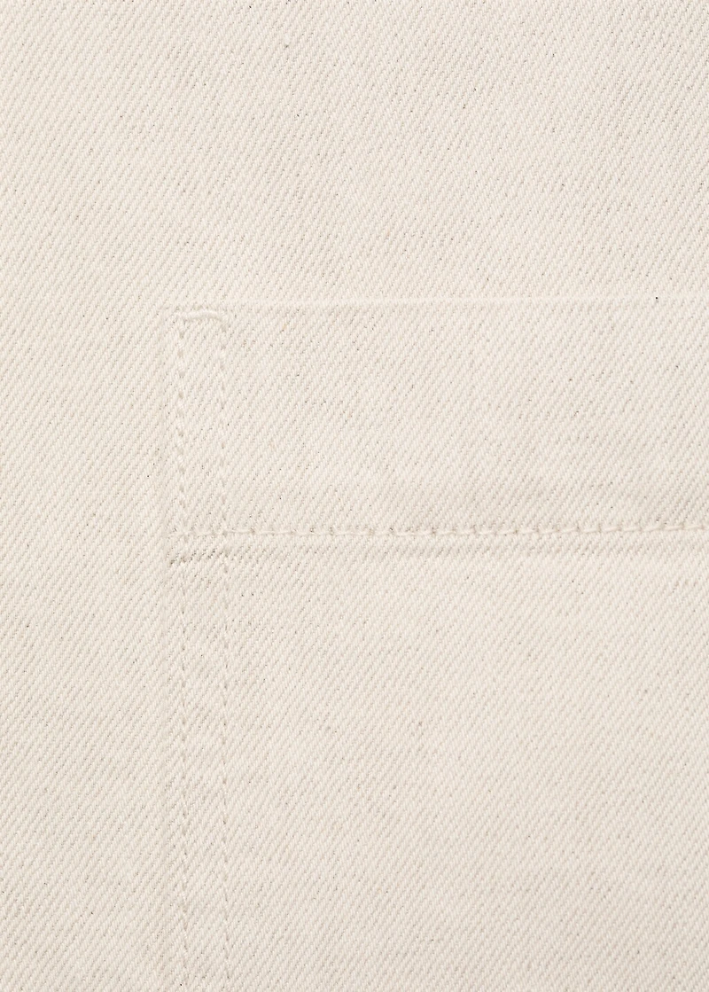 Linen-cotton blend shirt