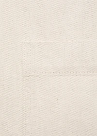 Linen-cotton blend shirt