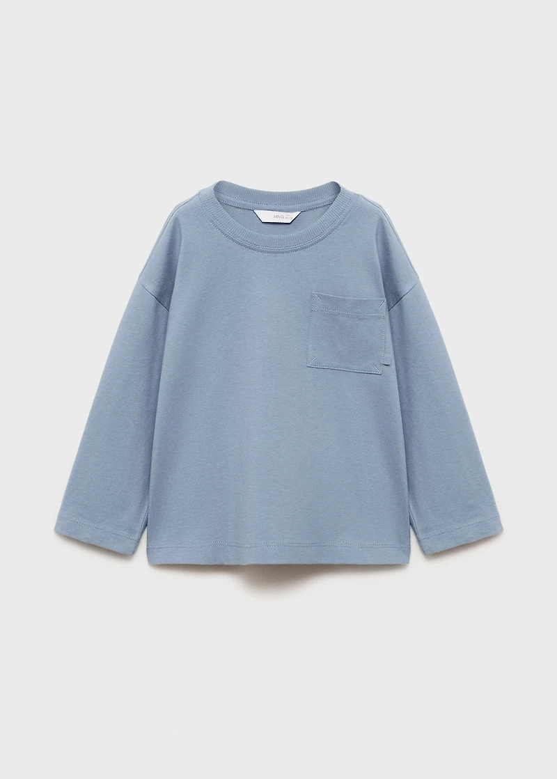 Pocket cotton T-shirt