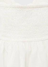 Embroidered flower top