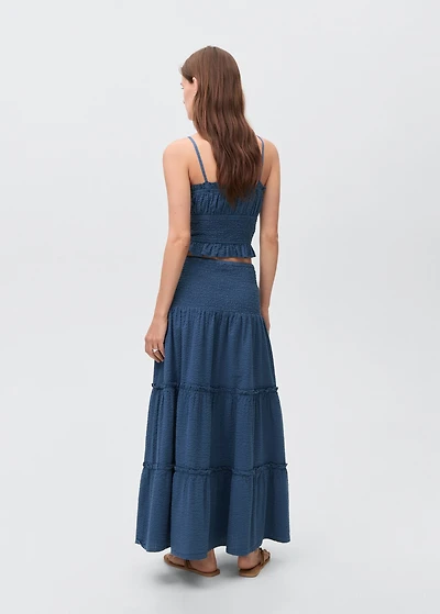 Mirror-embroidered top