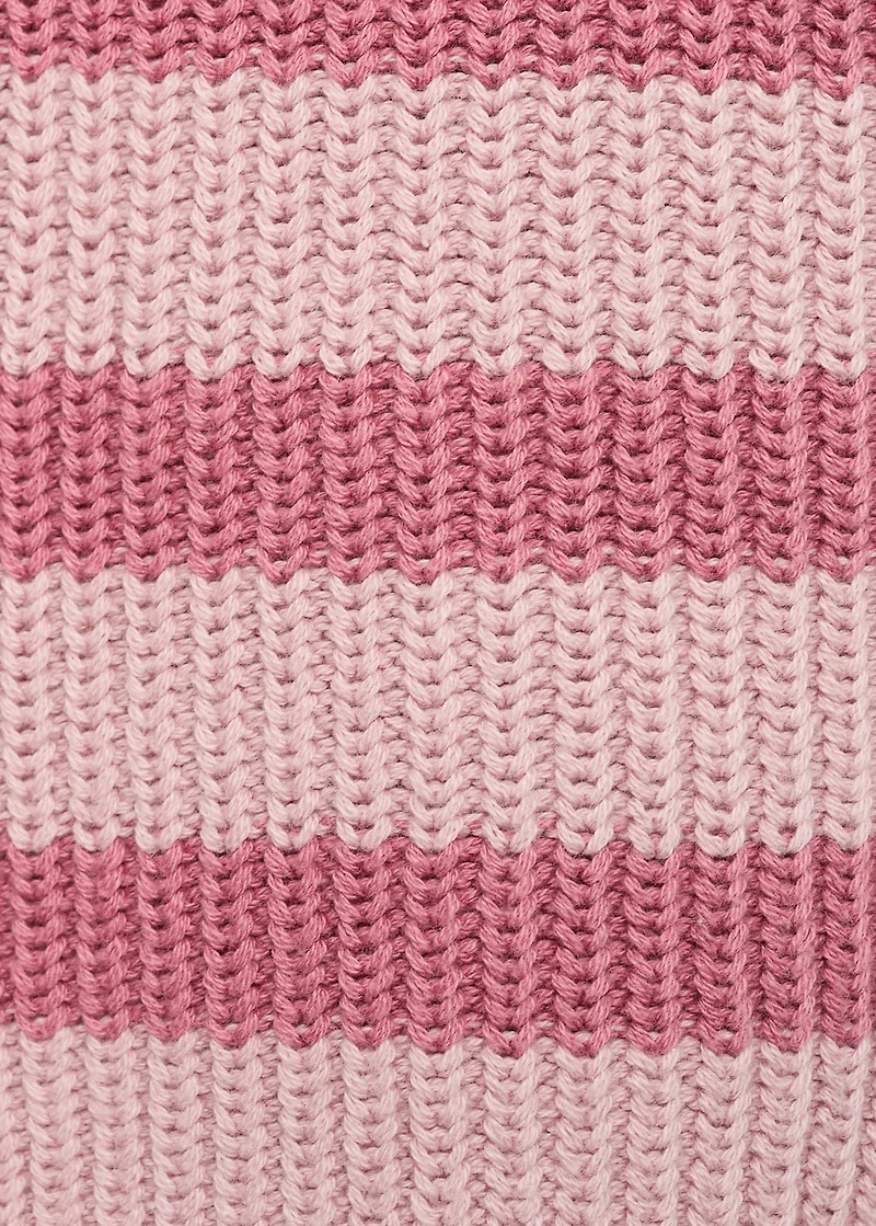 Striped knitted vest