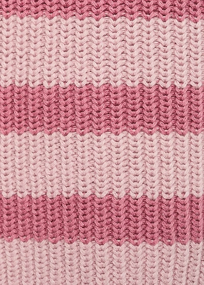 Striped knitted vest