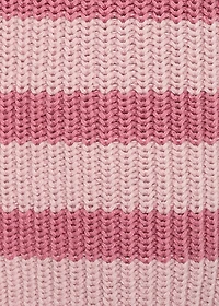 Striped knitted vest