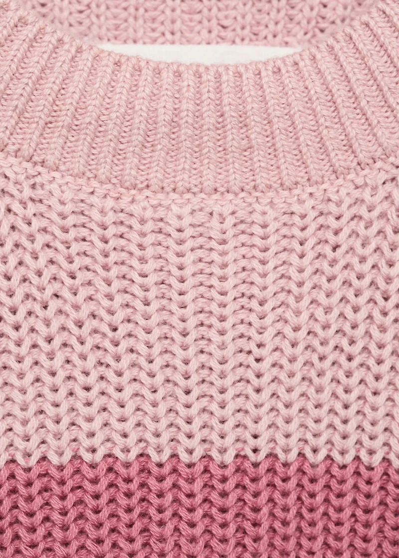 Striped knitted vest