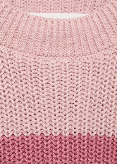 Striped knitted vest