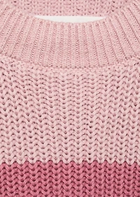 Striped knitted vest