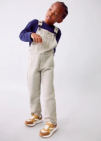 Long denim dungarees