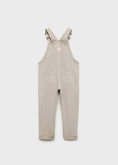 Long denim dungarees