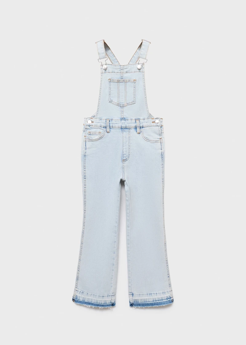 Denim cotton dungarees